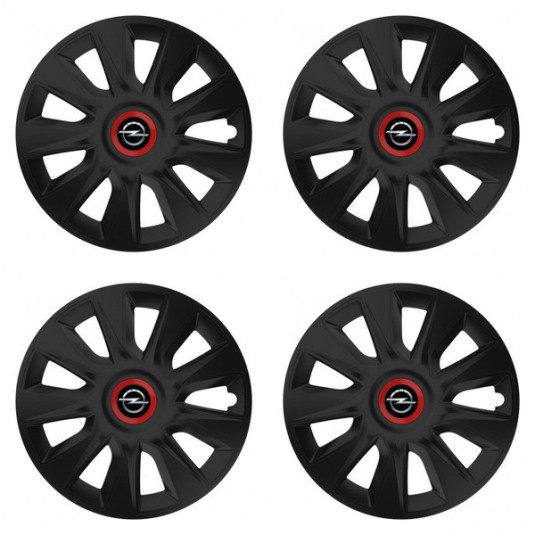 Puklice pre Opel 15 STRATOS RR black