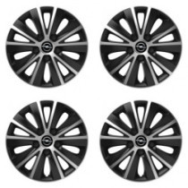 Puklice pre Opel 15 RAPIDE silver and black