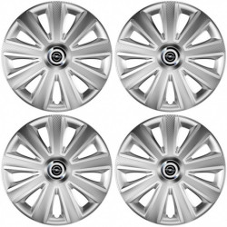Puklice pre Opel 16 Aviator carbon RC 16 silver
