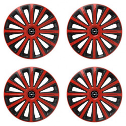 Puklice pre Opel 16 TREND red and black