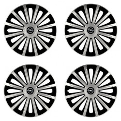 Puklice pre Opel 16 TREND silver and black