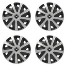Puklice pre Opel pre dodávky 16 Craft silver and black