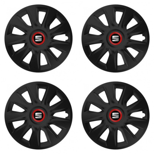 Puklice pre Seat 14 STRATOS RR black