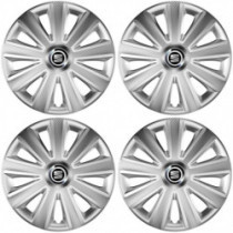 Puklice pre Seat 15 Aviator carbon silver