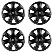 Puklice pre Seat 15 COMFORT BLACK