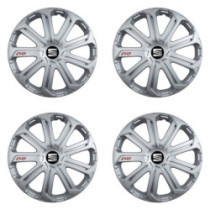 Puklice pre Seat 16 Evo silver