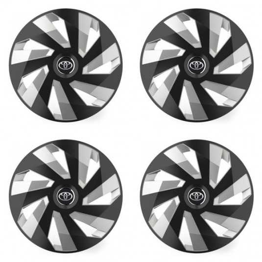 Puklice pre Toyota 14 Vector RC black and silver