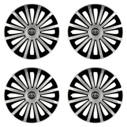 Puklice pre Toyota 15 TREND silver and black