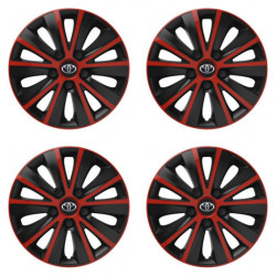 Puklice pre Toyota 15 RAPIDE red and black