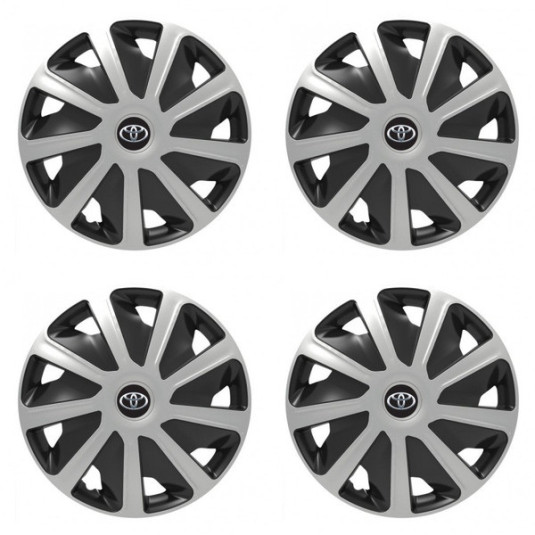 Puklice pre Toyota pre dodávky 15 Craft silver and black