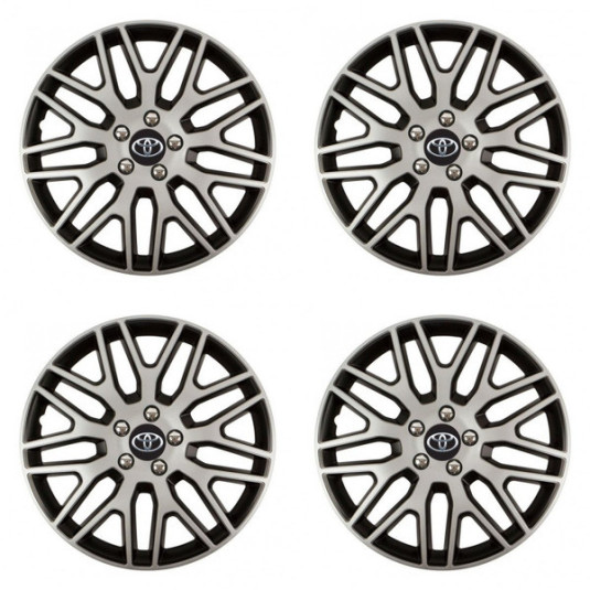 Puklice pre Toyota 16 Dakar NC silver and black