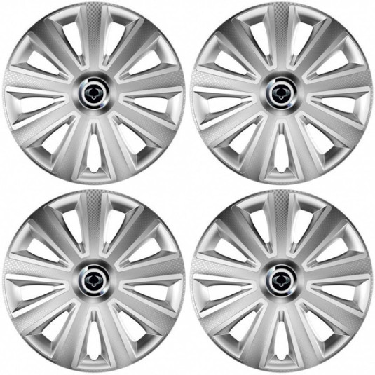 Puklice pre Sangyong 16 Aviator carbon RC 16 silver