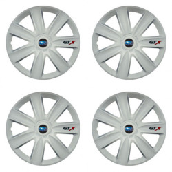 Puklice pre Subaru 14 GTX carbon white