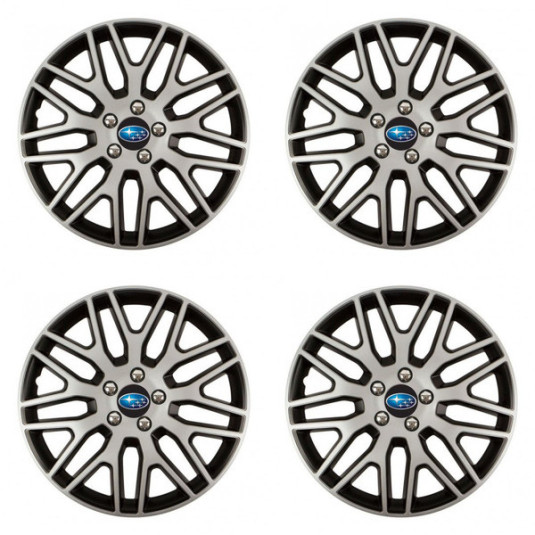 Puklice pre Subaru 15 Dakar NC silver and black