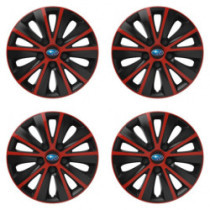 Puklice pre Subaru 15 RAPIDE red and black