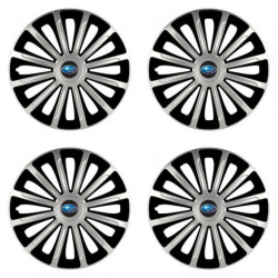 Puklice pre Subaru 16 TREND silver and black