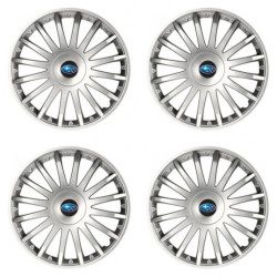 Puklice pre Subaru 16 CRYSTAL silver