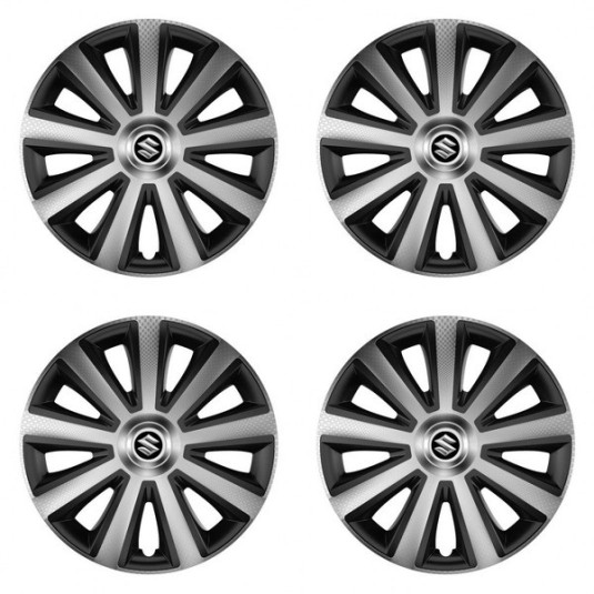 Puklice pre Suzuki 15 Aviator carbon silver&black