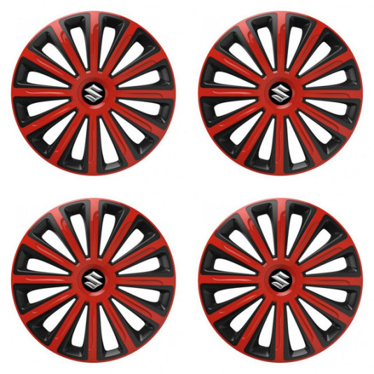 Puklice pre Suzuki 16 TREND red and black