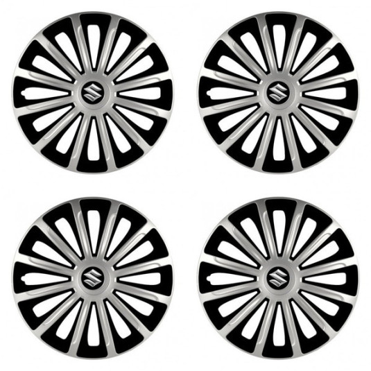 Puklice pre Suzuki 16 TREND silver and black