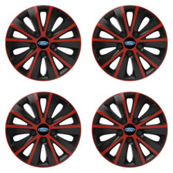 Puklice pre Ford 14 RAPIDE red and black