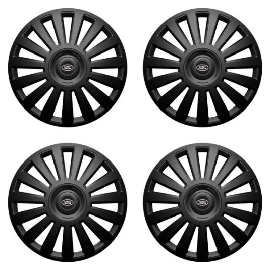 Puklice pre Land Rover 14 Luxury black