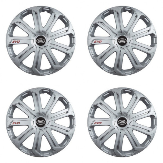 Puklice pre Land Rover 14 Evo silver