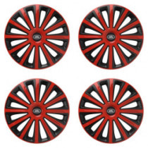 Puklice pre Land Rover 15 TREND red and black