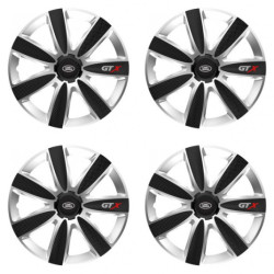 Puklice pre Land Rover 15 GTX CARBON silver/black