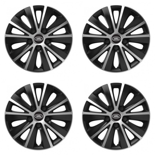 Puklice pre Land Rover 15 RAPIDE silver and black