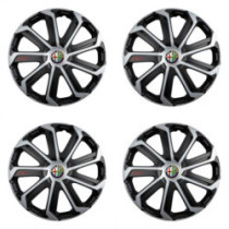 Puklice pre Alfa Romeo 14 Evo black&silver