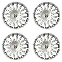 Puklice pre Alfa Romeo 15 CRYSTAL silver