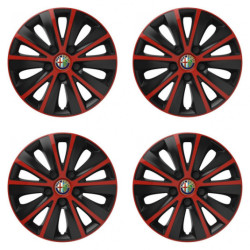 Puklice pre Alfa Romeo 15 RAPIDE red and black