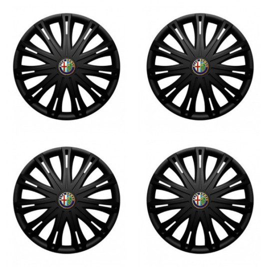 Puklice pre Alfa Romeo 15 SPARK BLACK