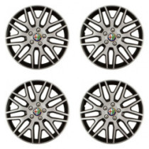 Puklice pre Alfa Romeo 16 Dakar NC silver and black