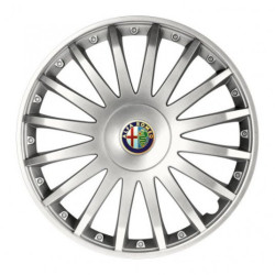 Puklice pre Alfa Romeo 16 CRYSTAL silver