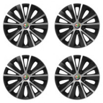 Puklice pre Alfa Romeo 16 RAPIDE silver and black