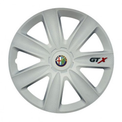 Puklice pre Alfa Romeo 17 GTX carbon white