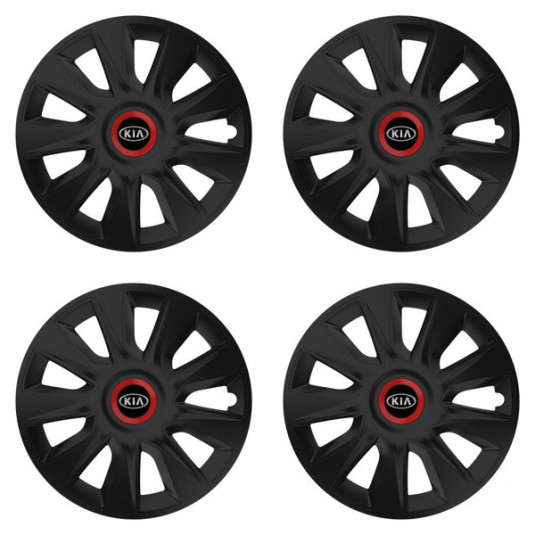 Puklice pre Kia (staršie logo) 14 STRATOS RR black