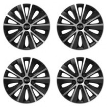 Puklice pre Kia (staršie logo) 14 RAPIDE silver and black