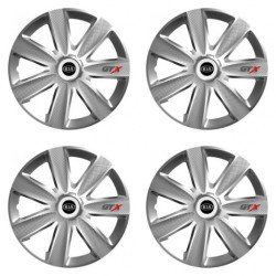 Puklice pre Kia (staršie logo) 16 GTX CARBON silver