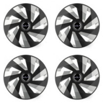 Puklice pre Kia (nové logo) 14 Vector RC black and silver