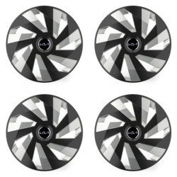 Puklice pre Kia (nové logo) 14 Vector RC black and silver