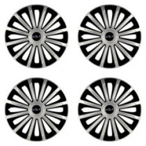 Puklice pre Kia (nové logo) 15 TREND silver and black