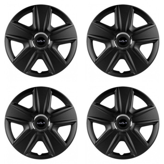 Puklice pre Kia (nové logo) 15 ESPRIT RC BLACK