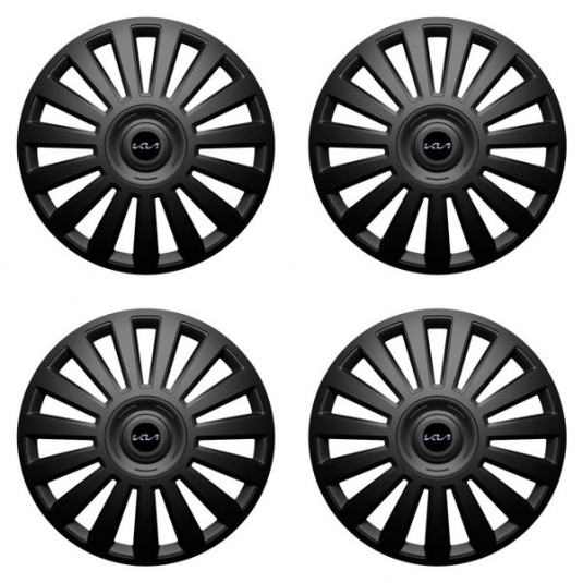 Puklice pre Kia (nové logo) 16 Luxury black