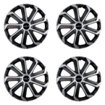 Puklice pre Kia (nové logo) 16 Evo black&silver