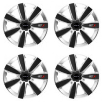 Puklice pre Kia (nové logo) 16 GTX CARBON silver/black