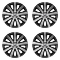 Puklice pre Dacia (staršie logo) 14 Aviator carbon silver&black