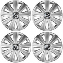 Puklice pre Dacia (staršie logo) 14 Aviator carbon RC silver